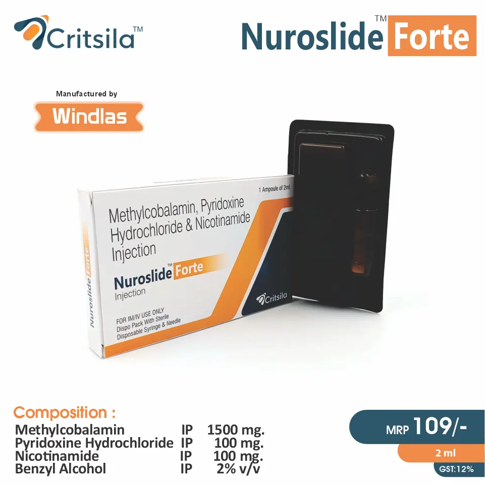 Methylcobalamin + Vitamin B6 (Pyridoxine) Nutritional Supplement Injection at best price in PCD Pharma Franchise for Neuropathy.